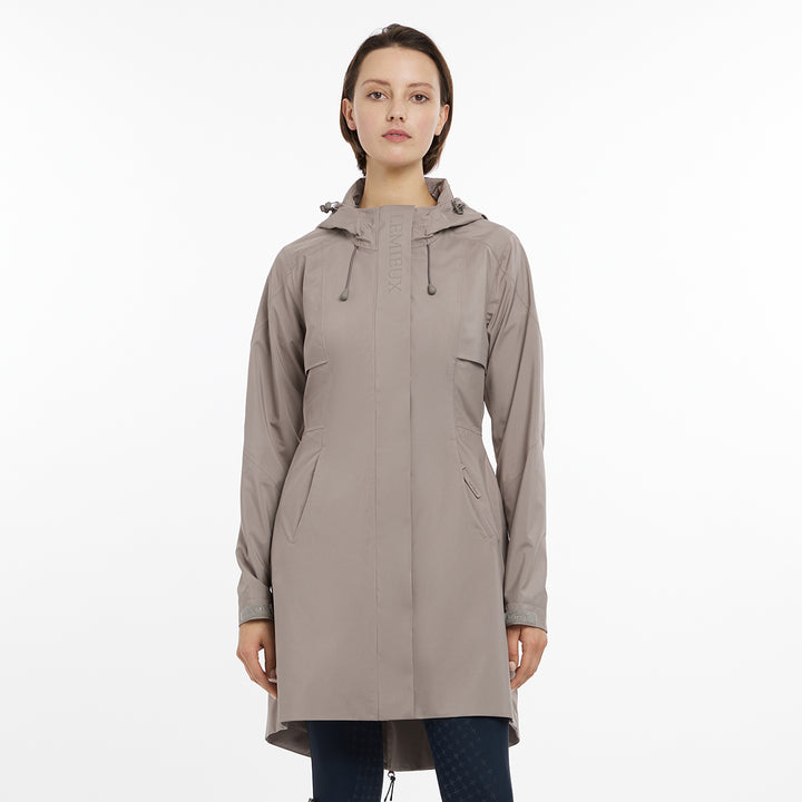 LeMieux Ladies Grace Long Rain Jacket - Pecan