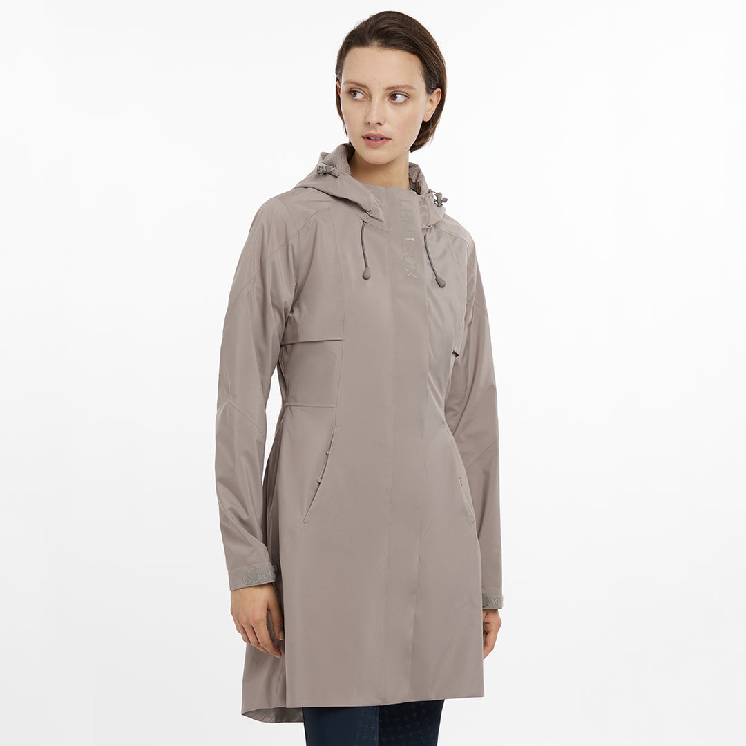 LeMieux Ladies Grace Long Rain Jacket - Pecan