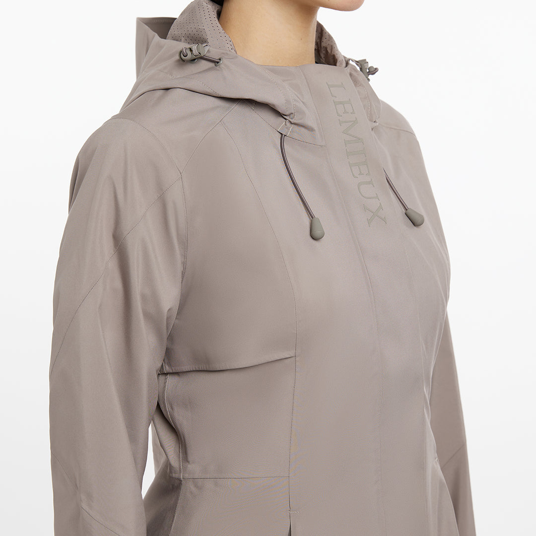 LeMieux Ladies Grace Long Rain Jacket - Pecan