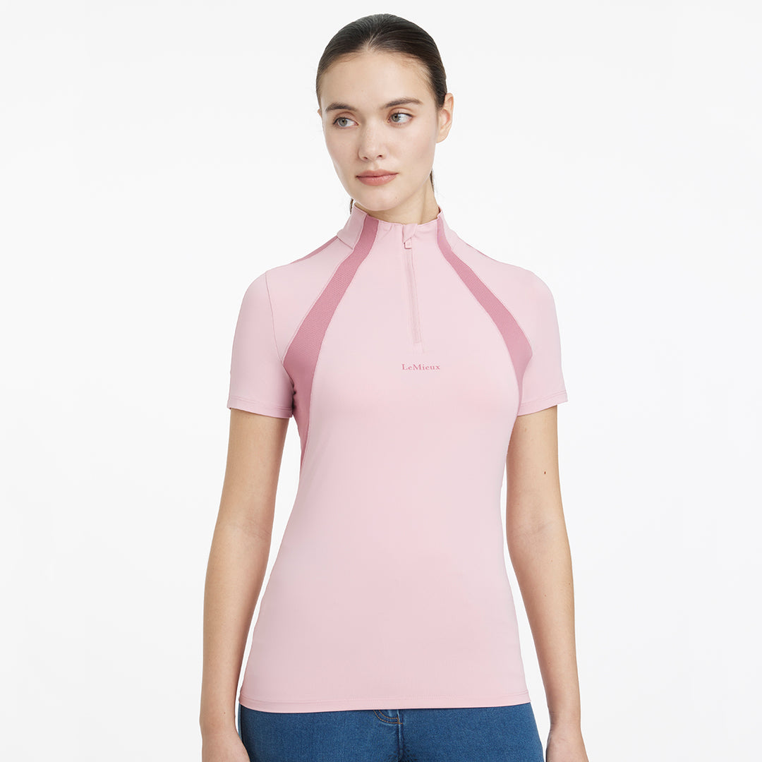 LeMieux Ladies Maria Mesh Short Sleeve Baselayer - Blossom