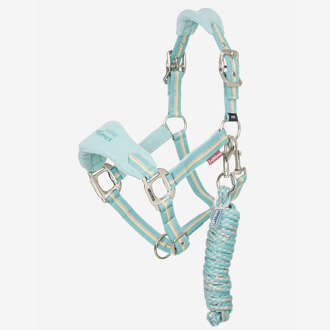 LeMieux Mini Vogue Headcollar & Leadrope - Aqua