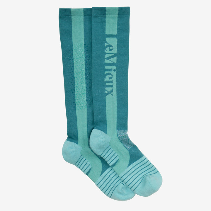 LeMieux Ladies Silicone Sock - Aqua