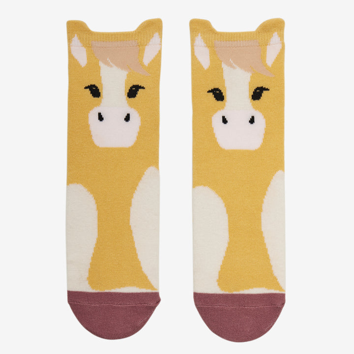 LeMieux Mini Character Socks 2 Pack - Lemon