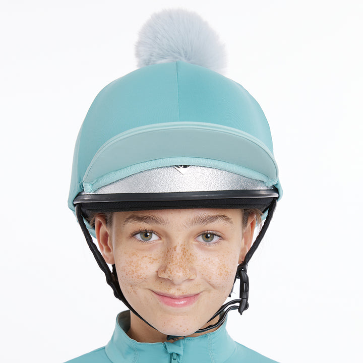 LeMieux Pom Hat Silk - Lagoon/Aqua