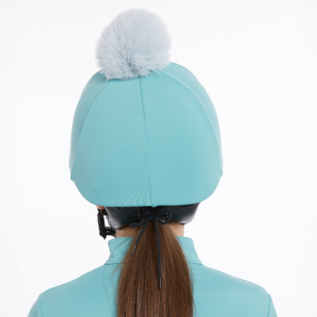 LeMieux Pom Hat Silk - Lagoon/Aqua