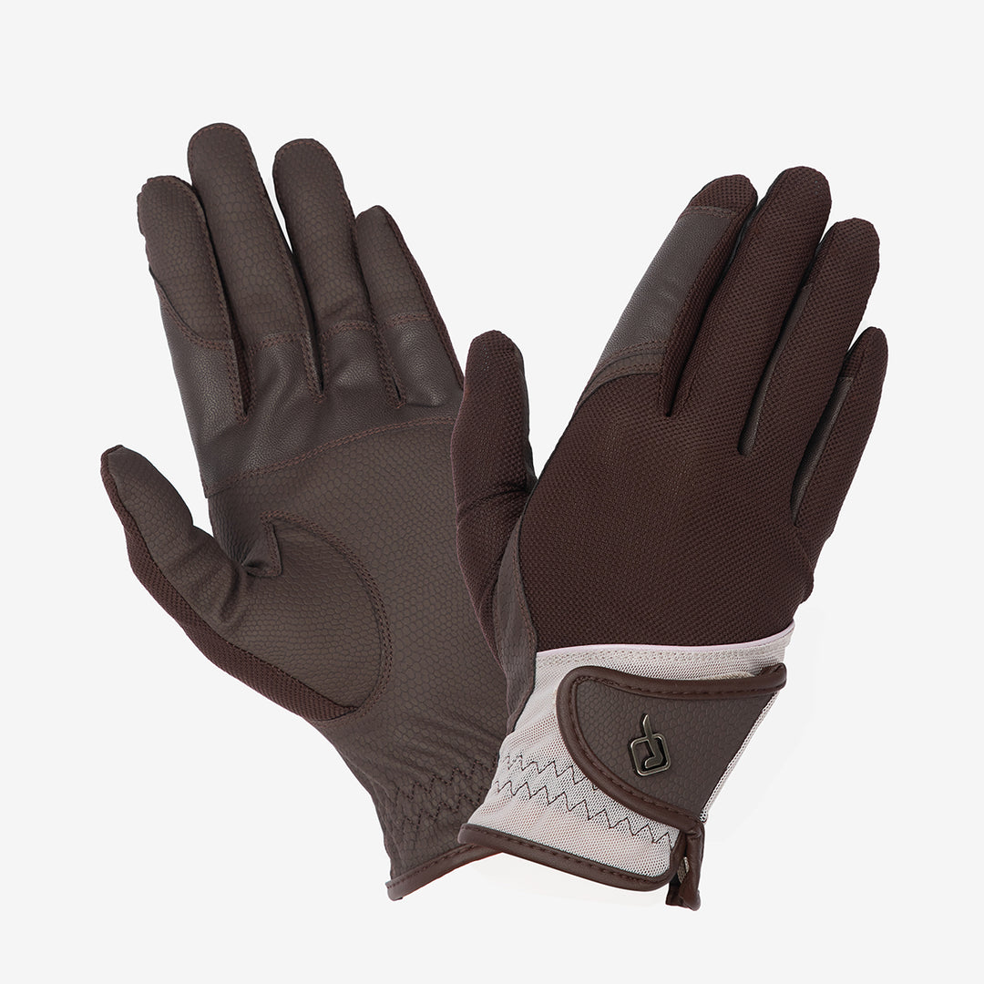 LeMieux Pro Mesh Glove - Brown/Almond