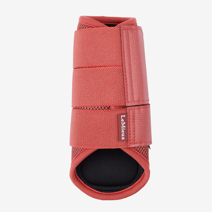 LeMieux Arika Mesh Brushing Boots Cranberry