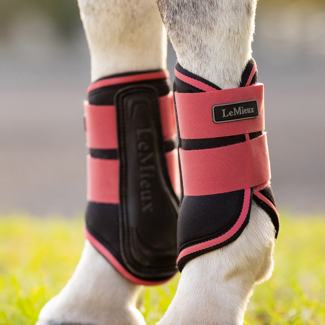 LeMieux Mini Grafter Brushing Boots - Cranberry