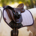 LeMieux Mini Suede Close Contact Square Cranberry