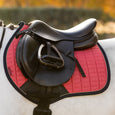 LeMieux Mini Suede Close Contact Square Cranberry