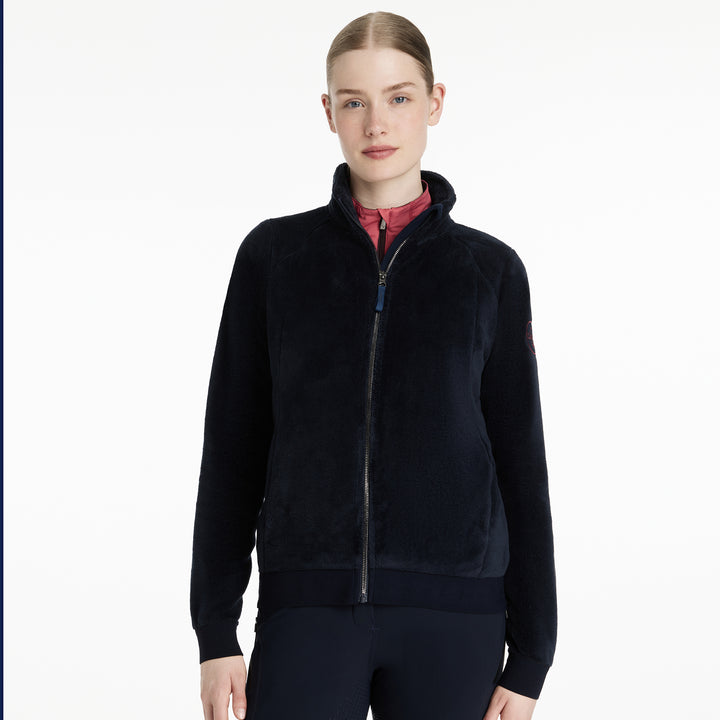 LeMieux Ladies Liberty Fleece Zip Through Navy