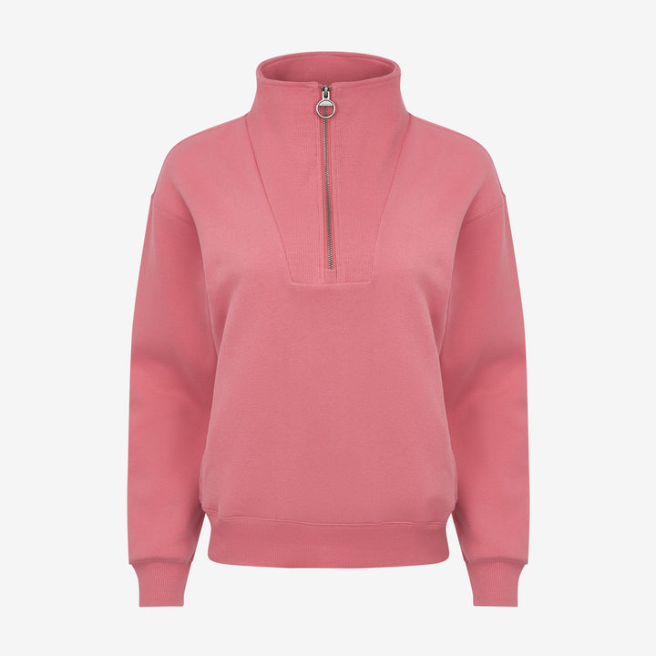 LeMieux Ladies Keira Quarter Zip Sweat Cranberry