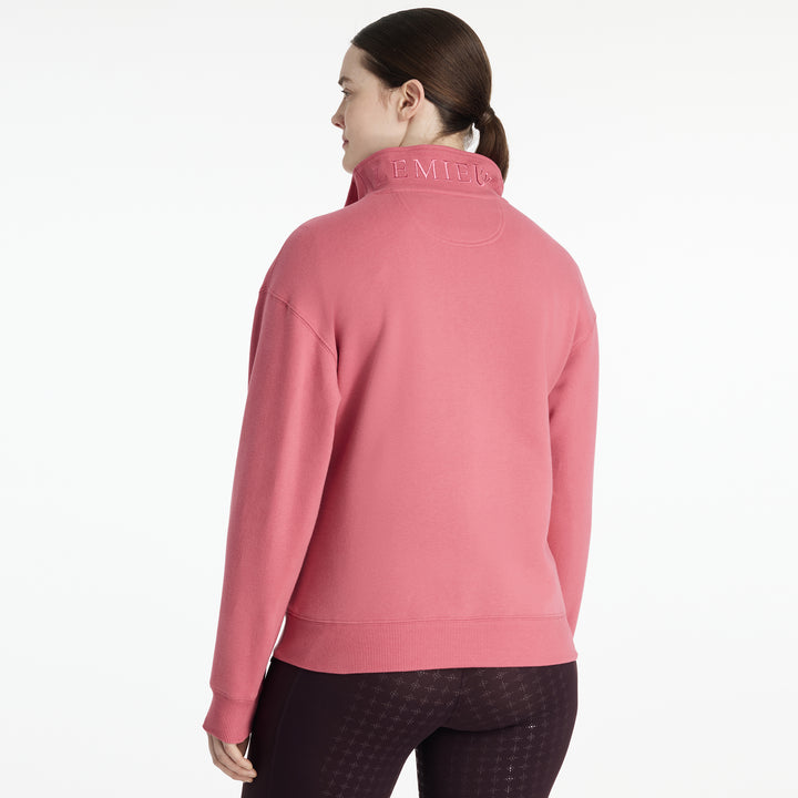LeMieux Ladies Keira Quarter Zip Sweat Cranberry