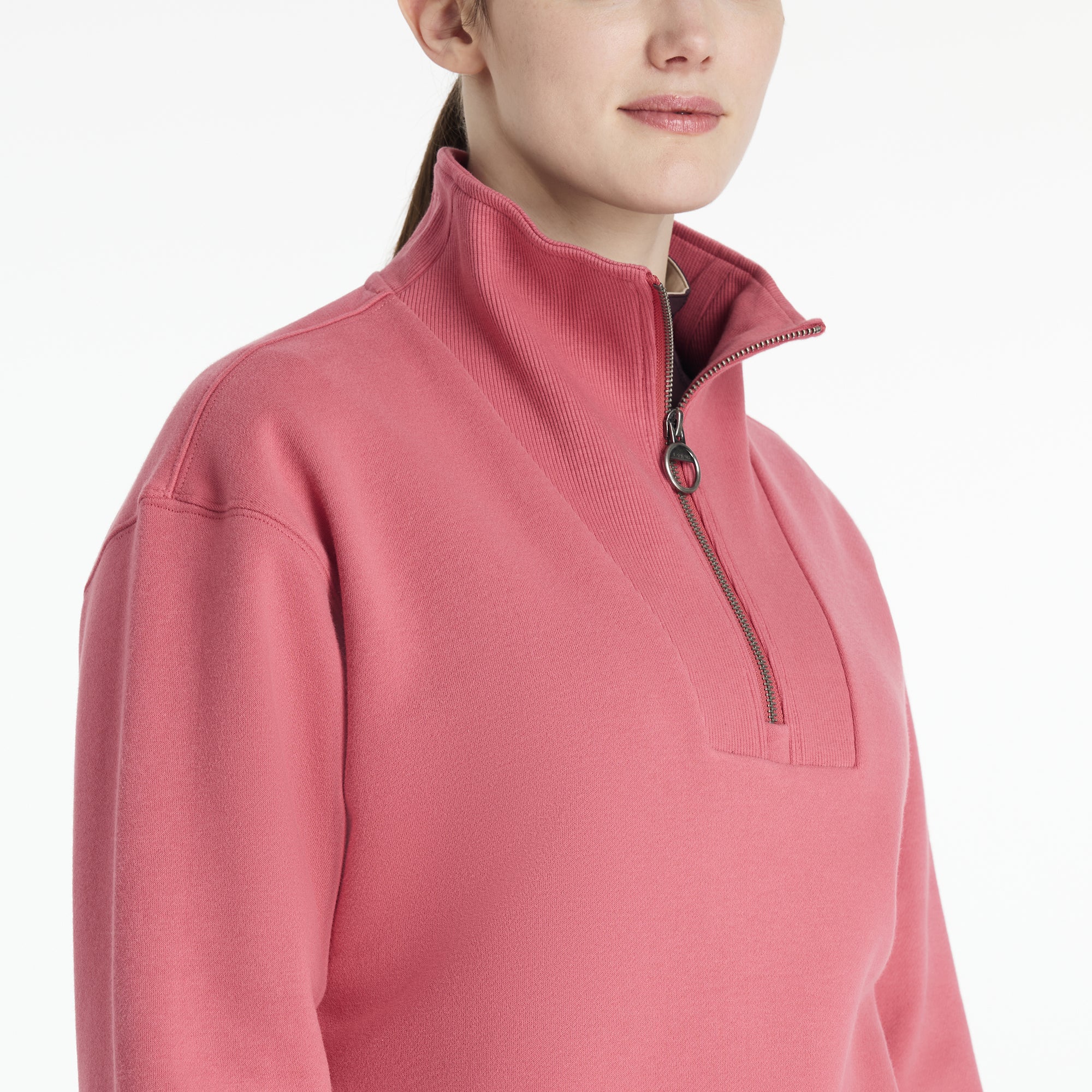 LeMieux Ladies Keira Quarter Zip Sweat Cranberry - Cranberry