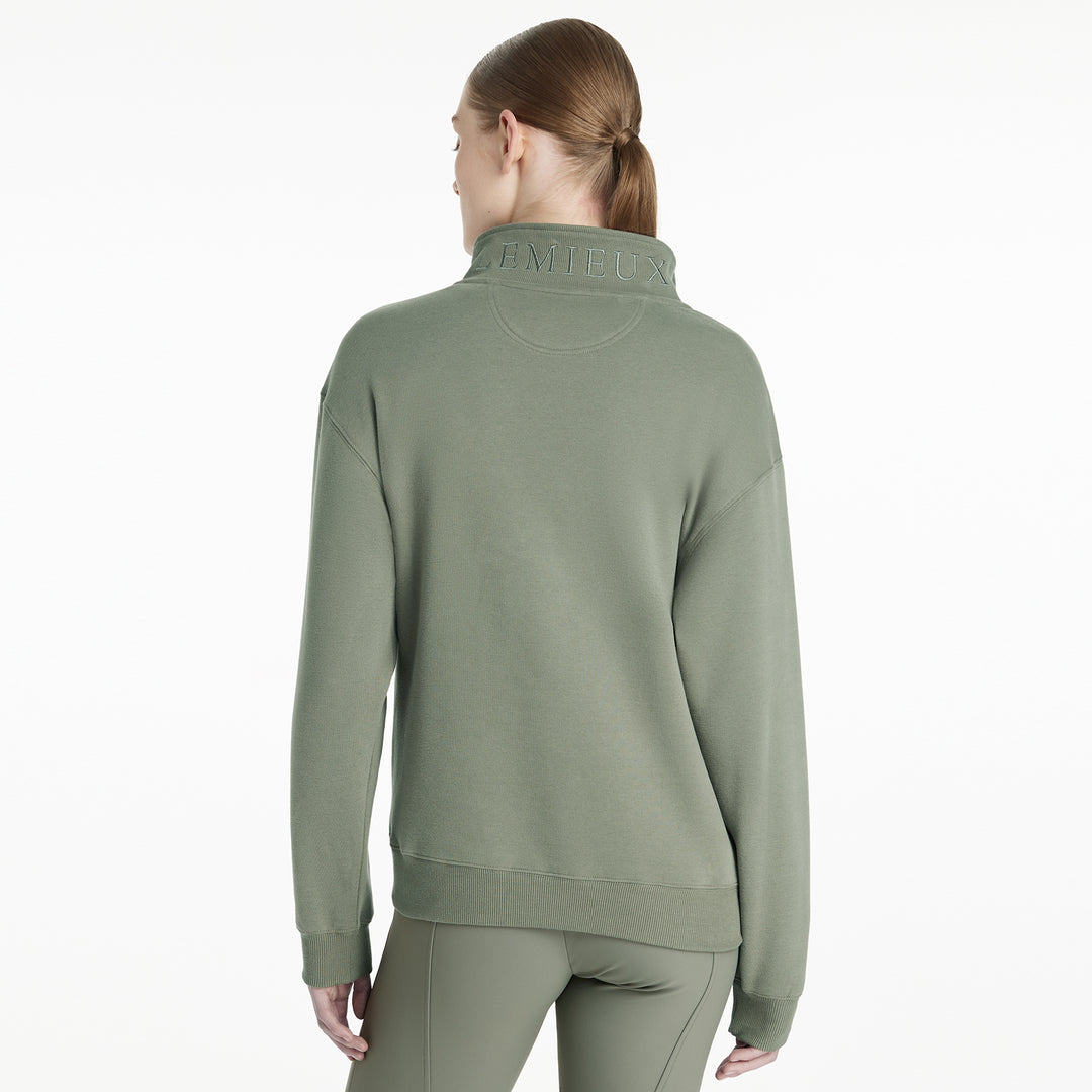 LeMieux Ladies Keira Quarter Zip Sweat - Rosemary