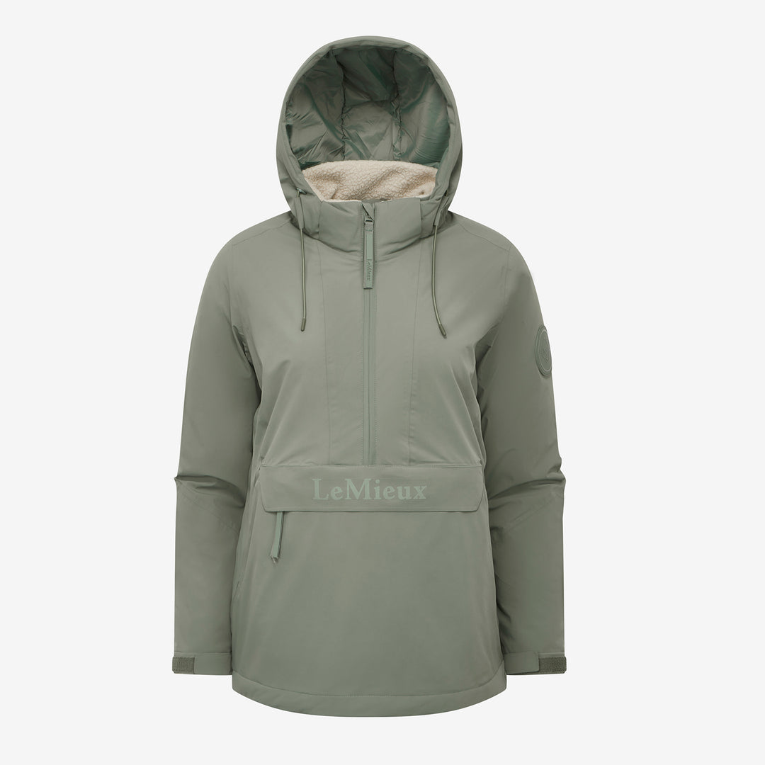 LeMieux Ladies Phoebe Half Zip Waterproof Anorak - Rosemary
