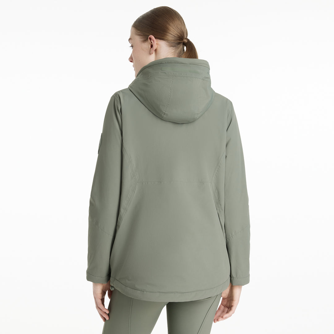 LeMieux Ladies Phoebe Half Zip Waterproof Anorak - Rosemary
