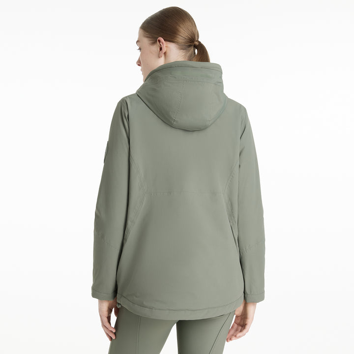 LeMieux Ladies Phoebe Half Zip Waterproof Anorak - Rosemary