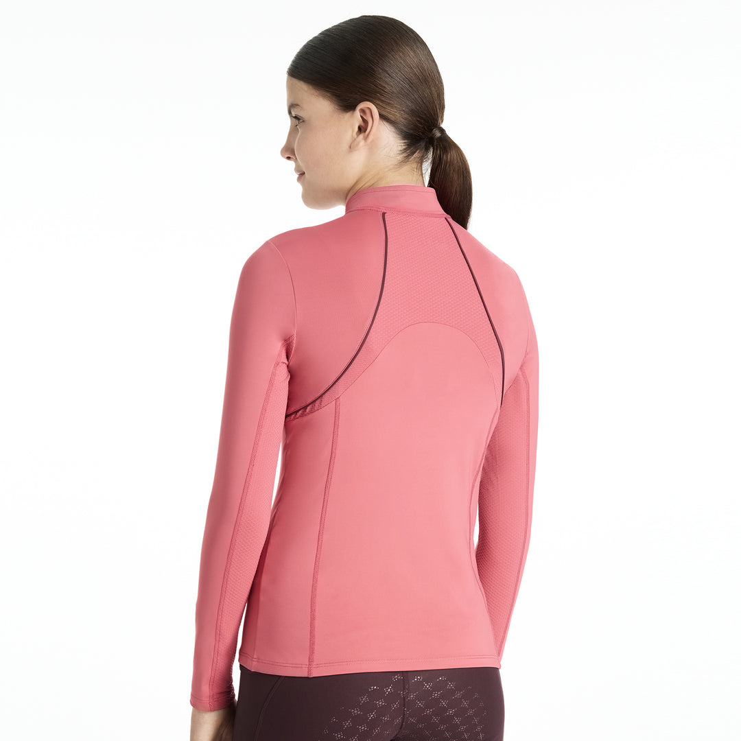 LeMieux Young Rider Mia Mesh Base Layer - Cranberry