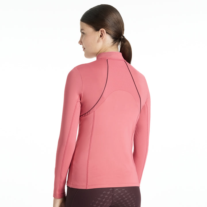LeMieux Young Rider Mia Mesh Base Layer - Cranberry