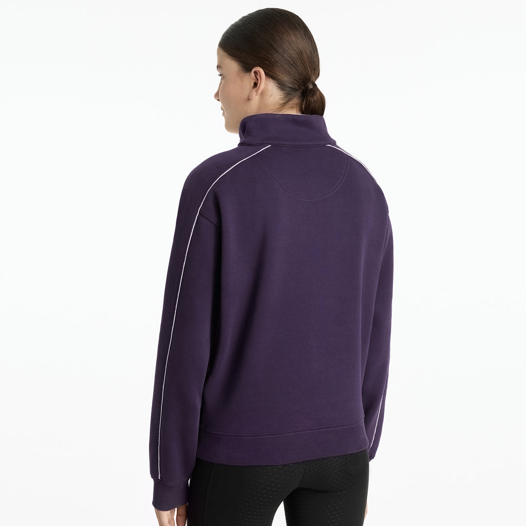 LeMieux Young Rider Kate Quarter Zip Sweater - Juniper/Lilac