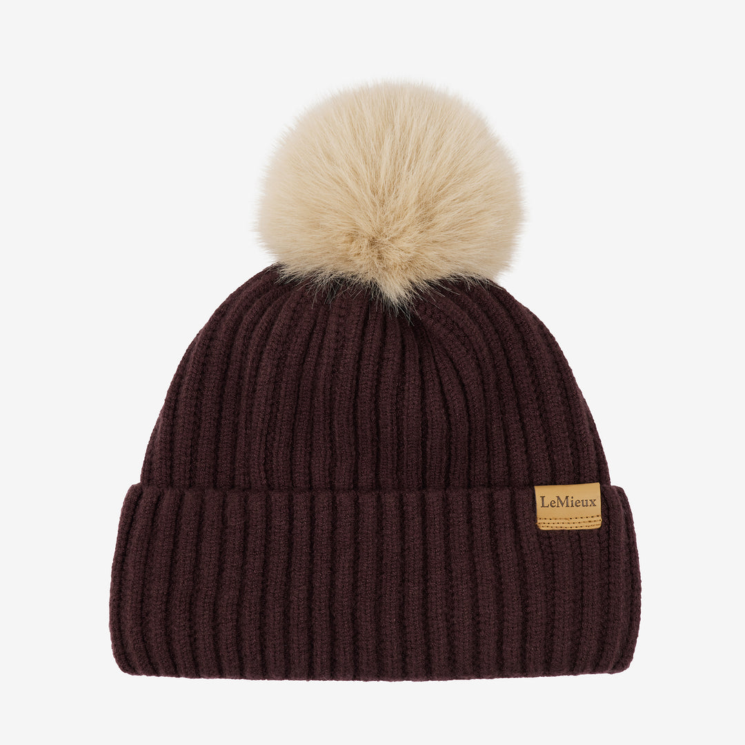 LeMieux Ladies Clara Rib Beanie Damson