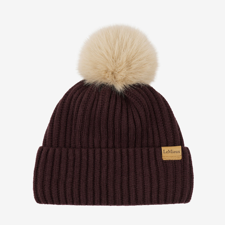 LeMieux Ladies Clara Rib Beanie Damson