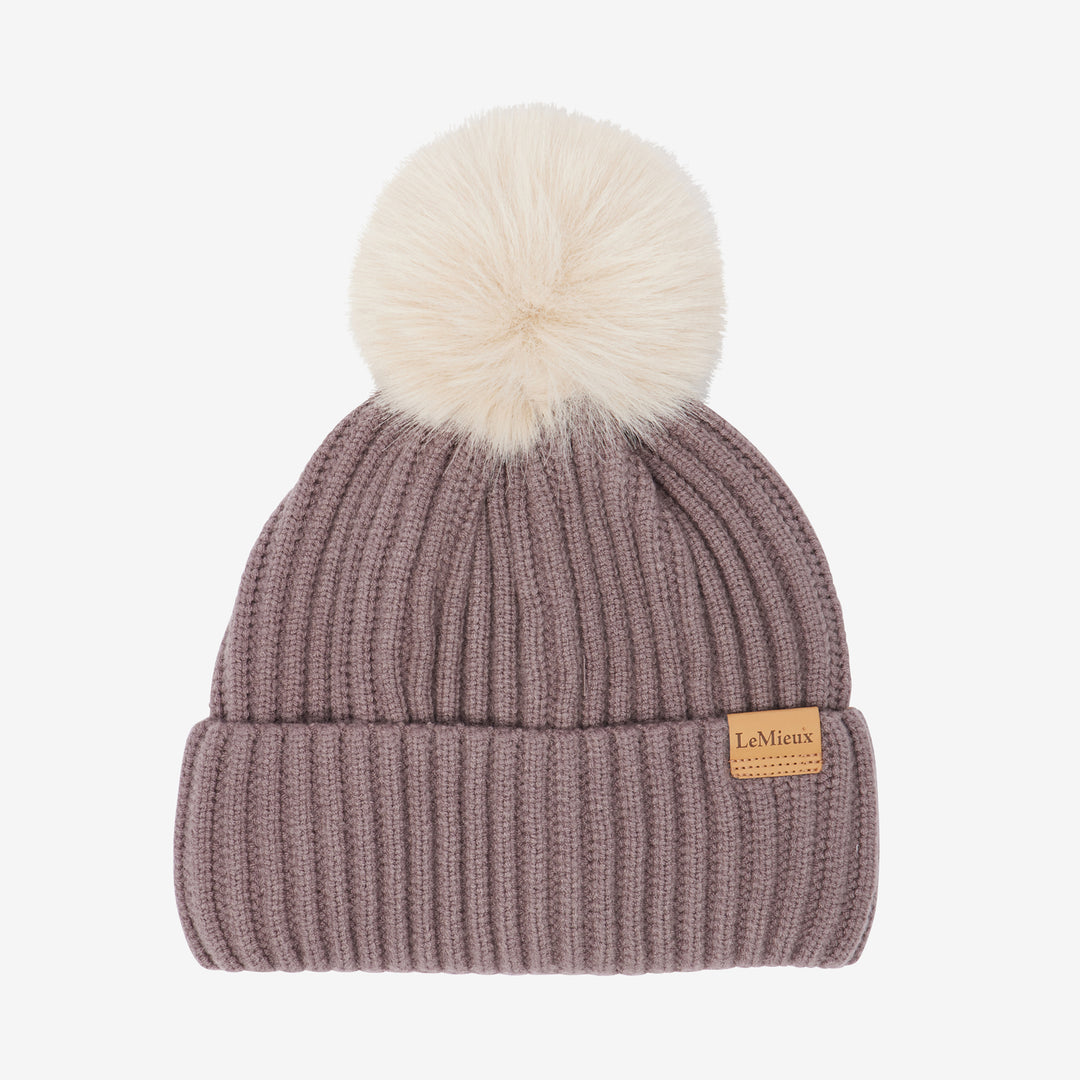 LeMieux Ladies Clara Rib Beanie Walnut