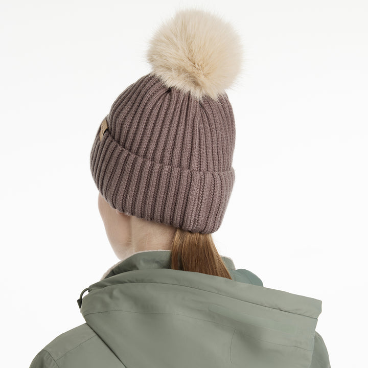 LeMieux Ladies Clara Rib Beanie Walnut