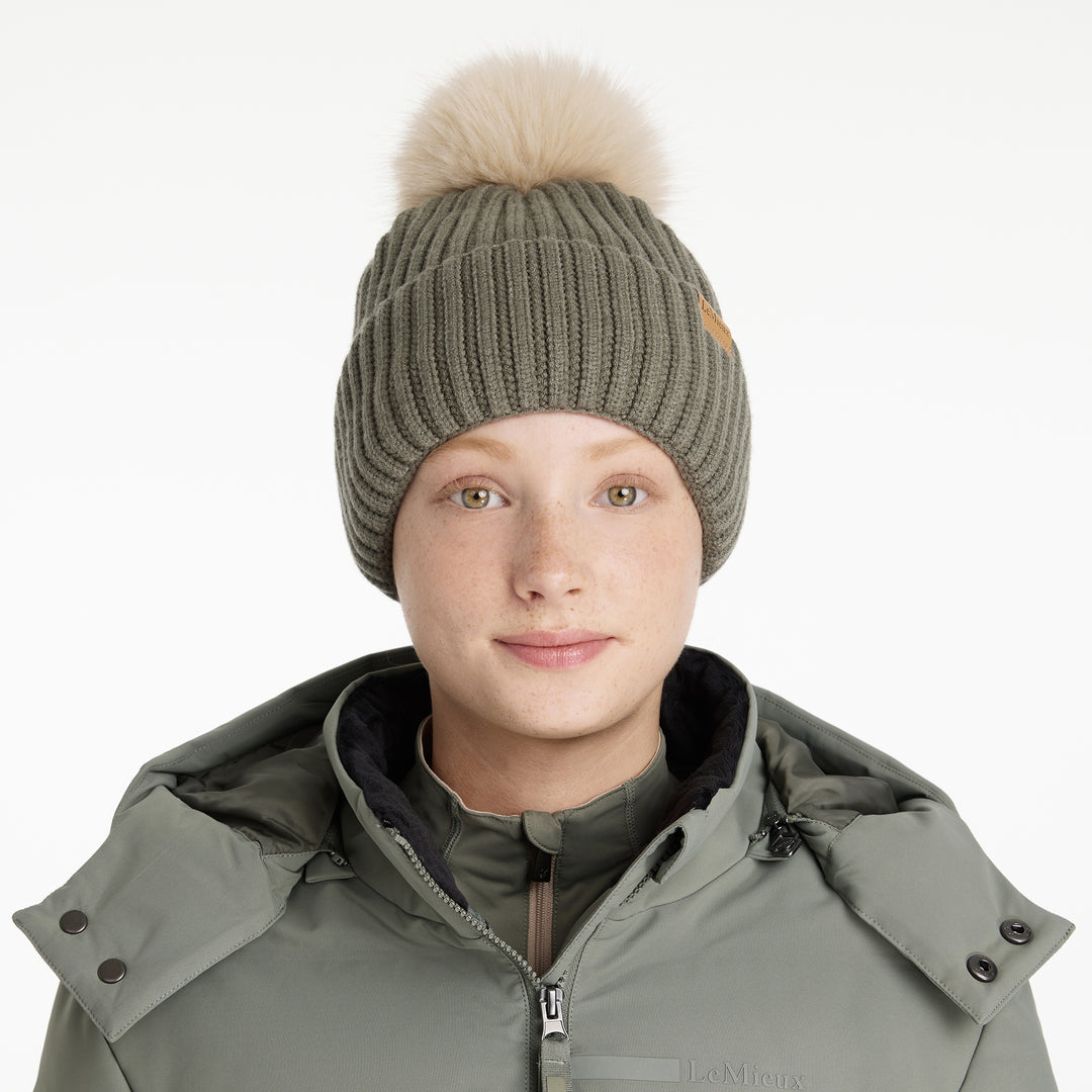 LeMieux Ladies Clara Rib Beanie Rosemary