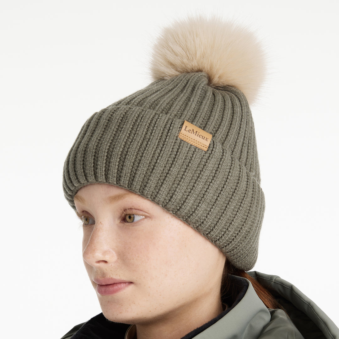 LeMieux Ladies Clara Rib Beanie Rosemary