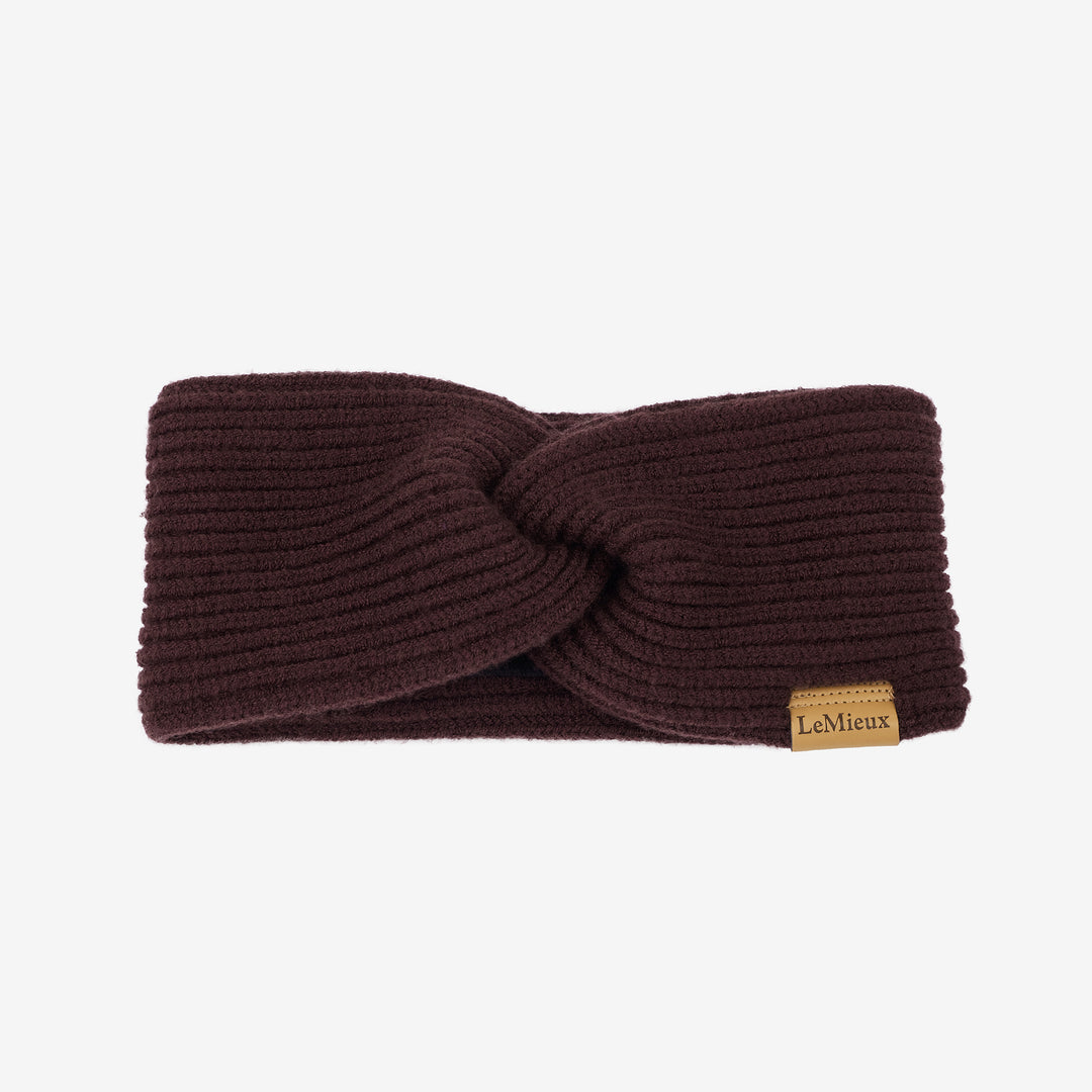 LeMieux Ladies Clara Rib Knot Headband Damson