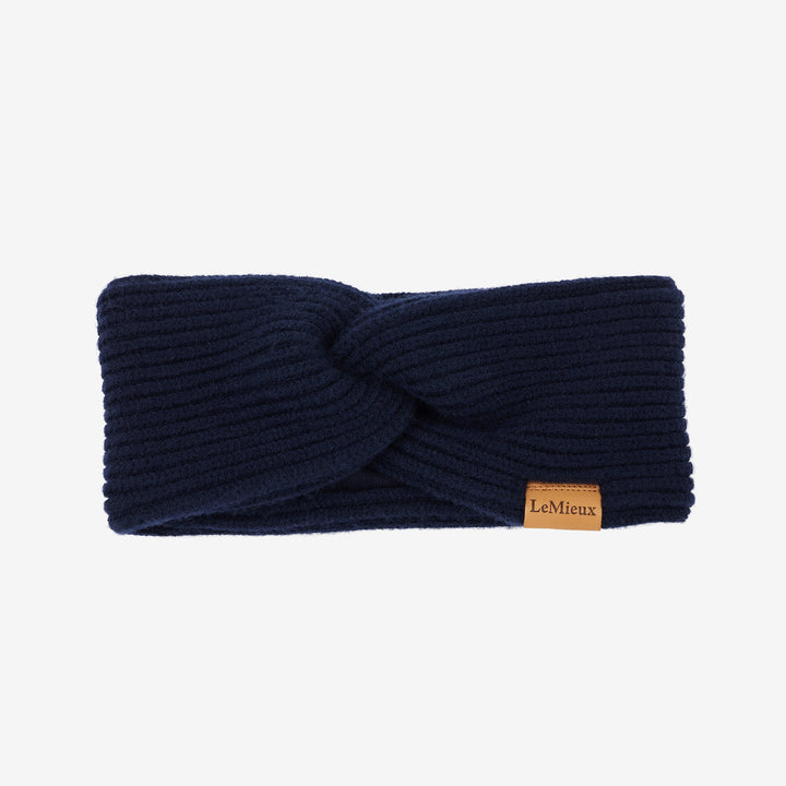 LeMieux Ladies Clara Rib Knot Headband Navy