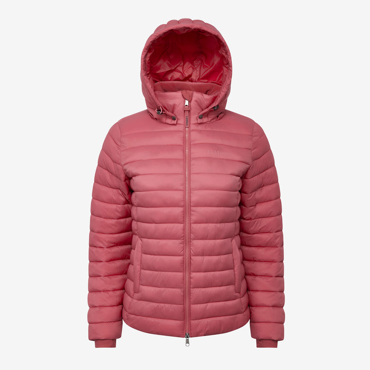 LeMieux Ladies Rose Hooded Puffer Jacket - Cranberry