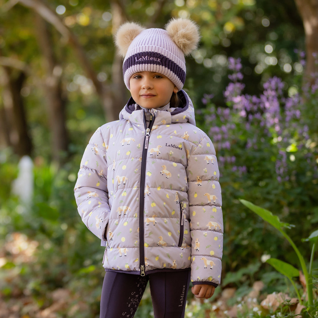 LeMieux Mini Printed Lilo Puffer Jacket Lilac