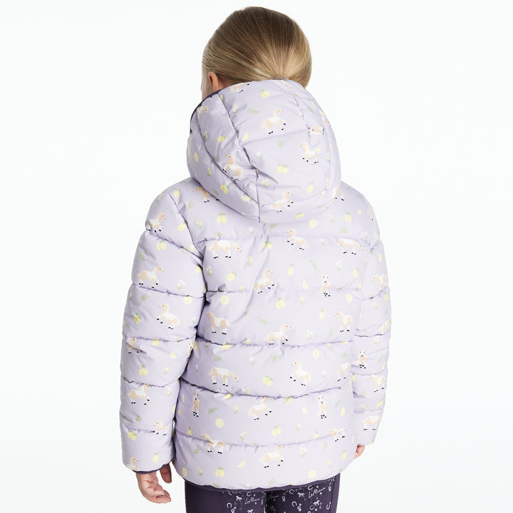 LeMieux Mini Printed Lilo Puffer Jacket Lilac