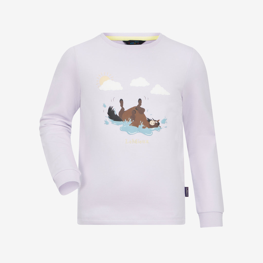 LeMieux Mini Poppy Long Sleeve Top Lilac