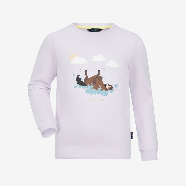 LeMieux Mini Poppy Long Sleeve Top Lilac