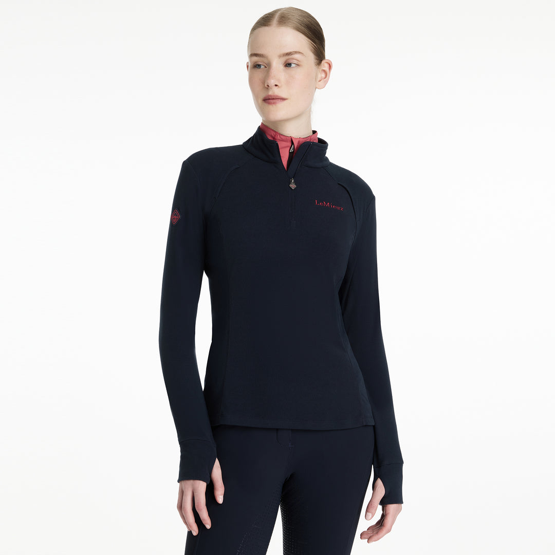 LeMieux Ladies Frances Quarter Zip Fleece - Navy