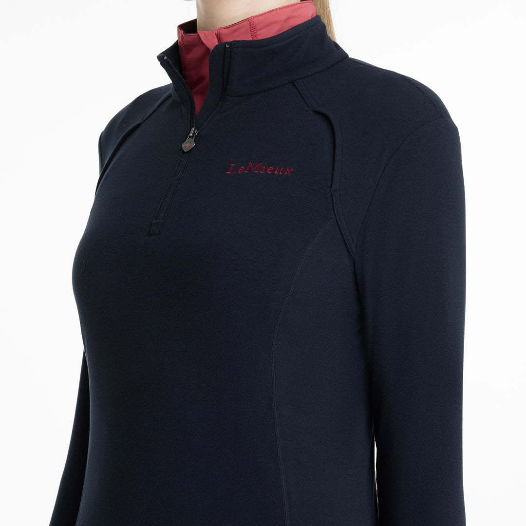 LeMieux Ladies Frances Quarter Zip Fleece - Navy