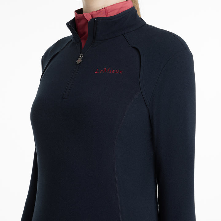 LeMieux Ladies Frances Quarter Zip Fleece - Navy