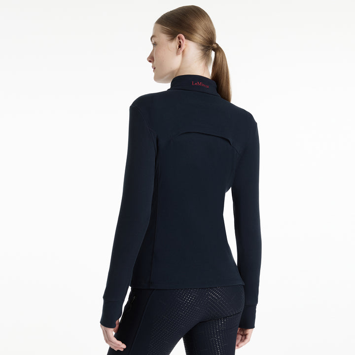 LeMieux Ladies Frances Quarter Zip Fleece - Navy