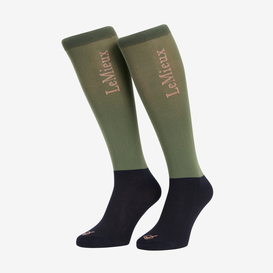 LeMieux Ladies Competition Socks 2 Pack Rosemary