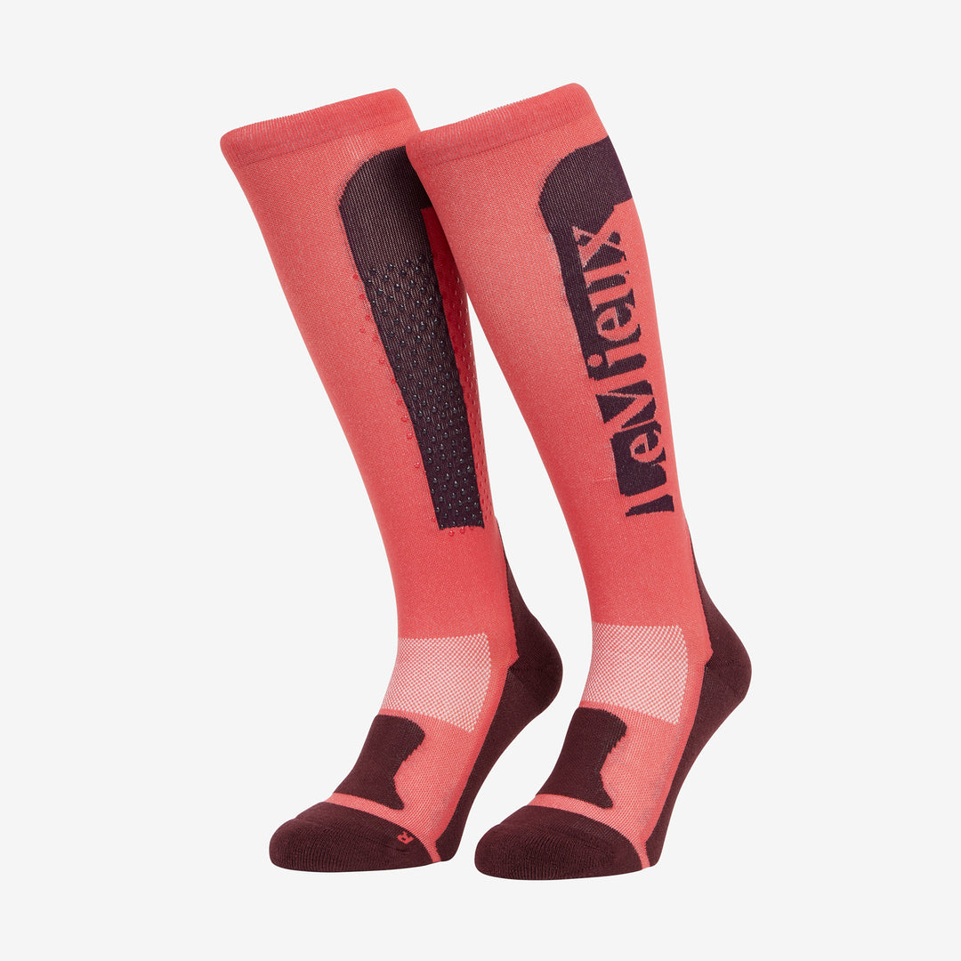 LeMieux Ladies Silicone Socks Cranberry