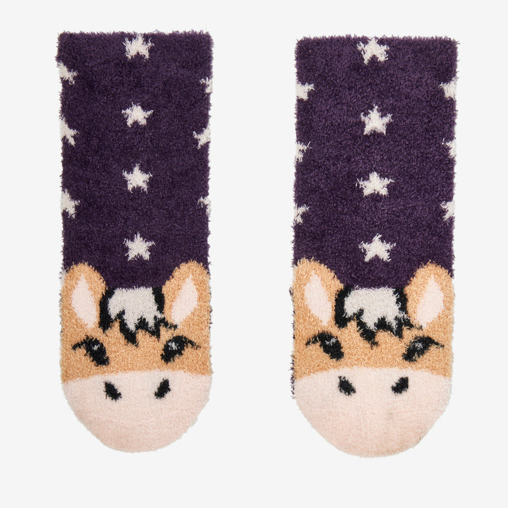 LeMieux Mini Fluffy Character Socks - Juniper