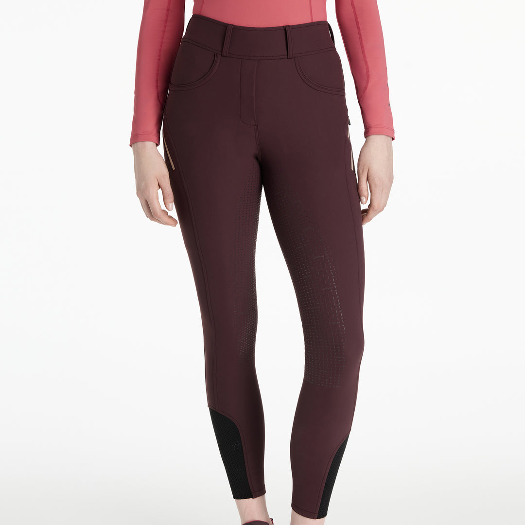 LeMieux Ladies Amy Brushed Breggings Damson