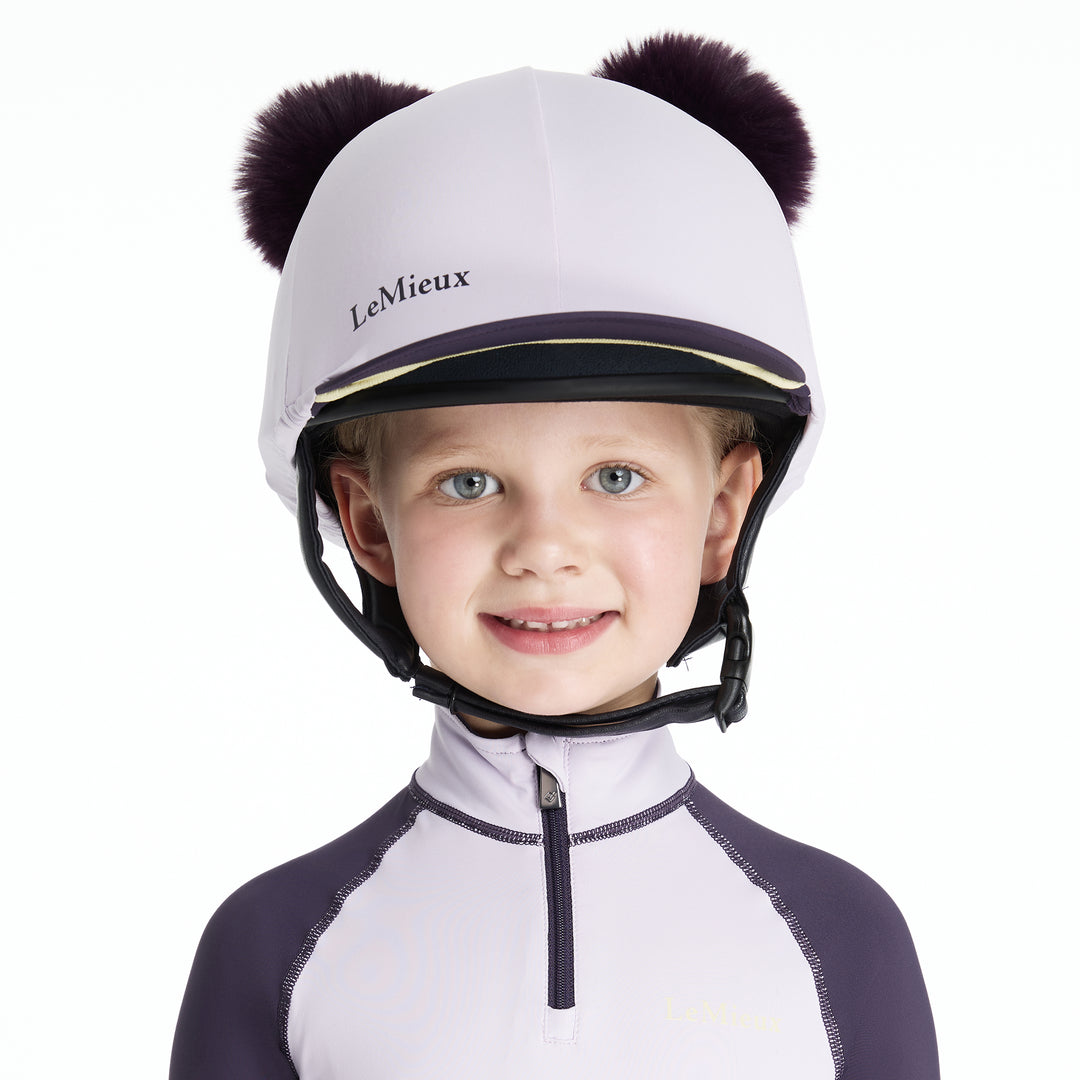 LeMieux Mini Double Pom Hat Silk - Lilac