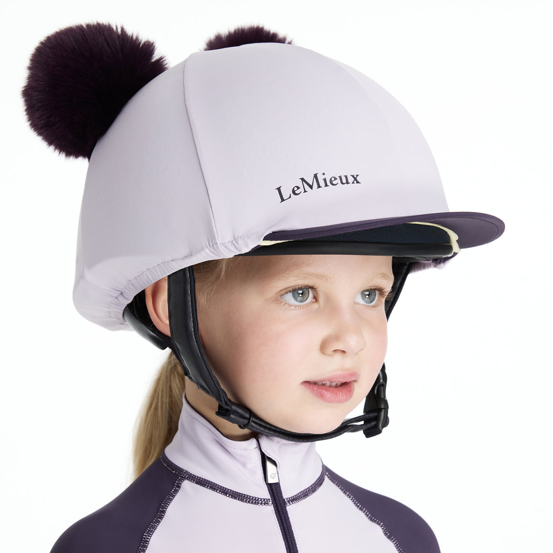 LeMieux Mini Double Pom Hat Silk - Lilac