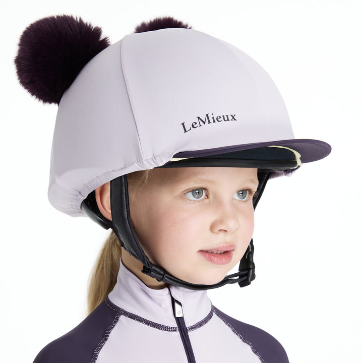 LeMieux Mini Double Pom Hat Silk - Lilac