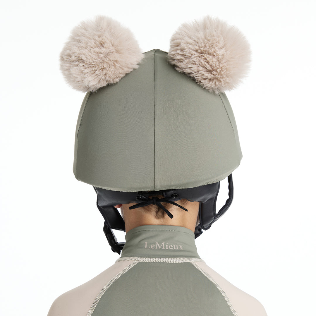 LeMieux Mini Double Pom Hat Silk - Rosemary